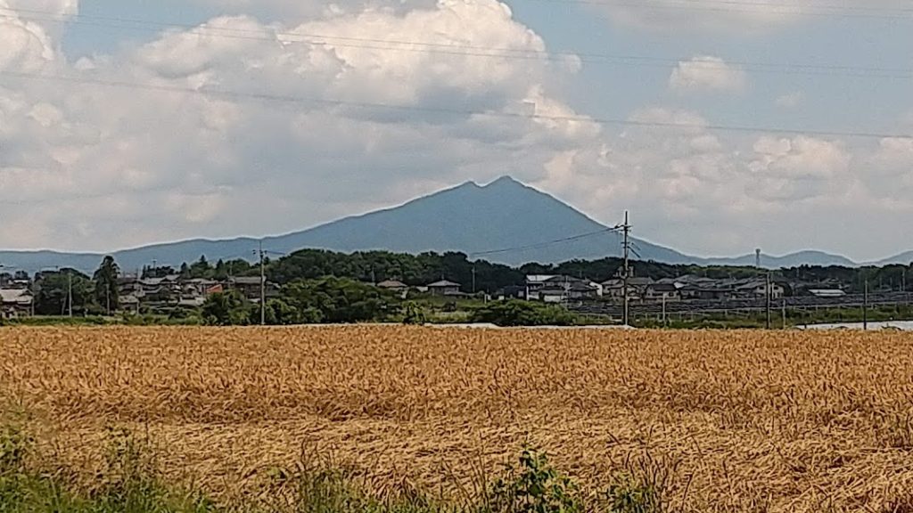 筑波山の稜線が綺麗で